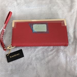 Bebe - Women's Red Wallet/Wristlet NWT
